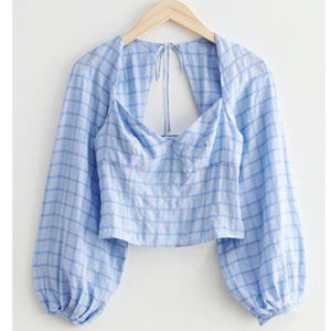&Other Stories Puff Sleeve Blouse Size 6